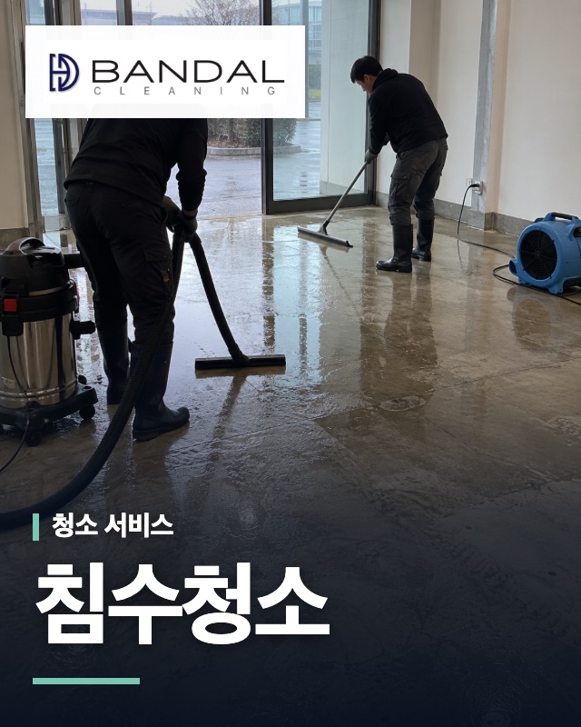 반달클리닝 침수청소 서비스 안내 이미지